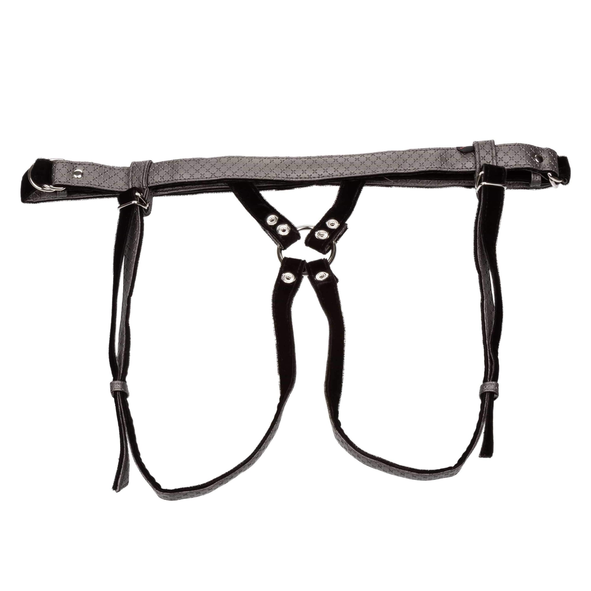 California Exotics - Her Royal Harness The Regal Duchess Strap On (Black) Strap On w/o Dildo 716770094537 CherryAffairs