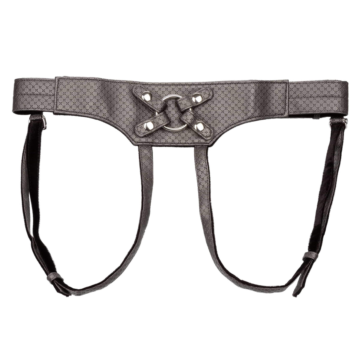 California Exotics - Her Royal Harness The Regal Empress Strap On (Black) Strap On w/o Dildo 716770094551 CherryAffairs