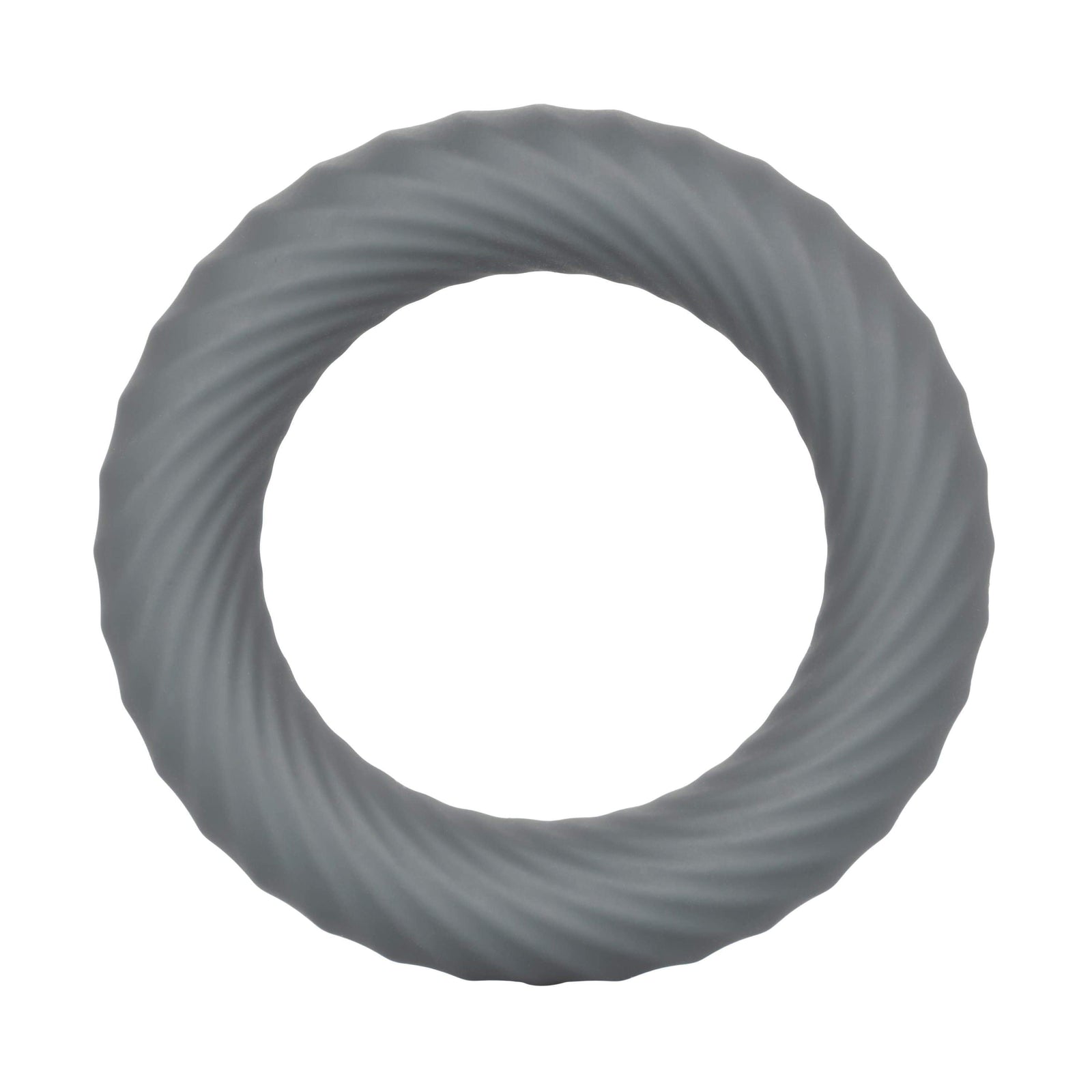 California Exotics - Link Up Edge Vibrating Cock Ring (Grey) Silicone Cock Ring (Vibration) Rechargeable 716770094728 CherryAffairs