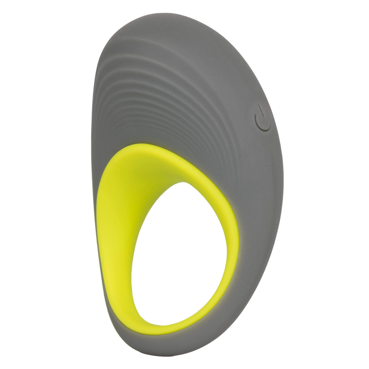 California Exotics - Link Up Edge Vibrating Cock Ring (Grey) Silicone Cock Ring (Vibration) Rechargeable 716770094728 CherryAffairs