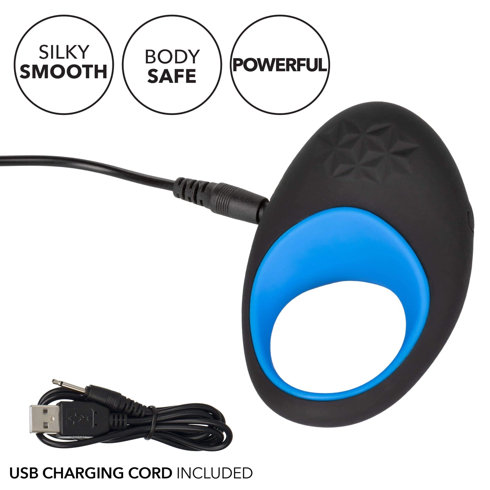 California Exotics - Link Up Max Vibrating Cock Ring (Black) Silicone Cock Ring (Vibration) Rechargeable 716770094735 CherryAffairs