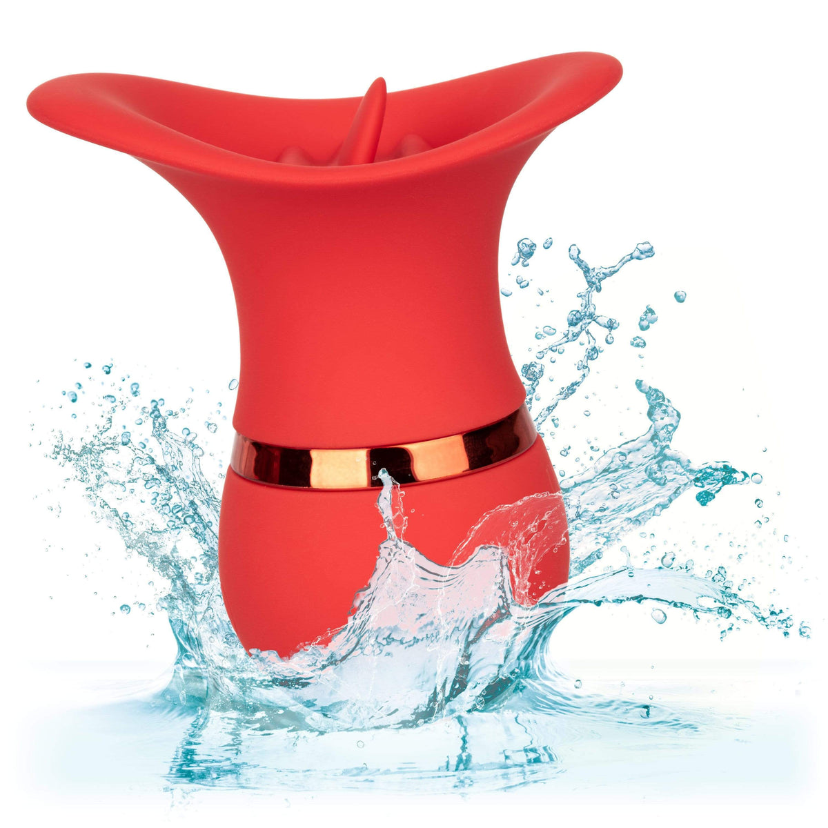 California Exotics - French Kiss Charmer Clit Massager (Red) Clit Massager (Vibration) Rechargeable 716770094780 CherryAffairs