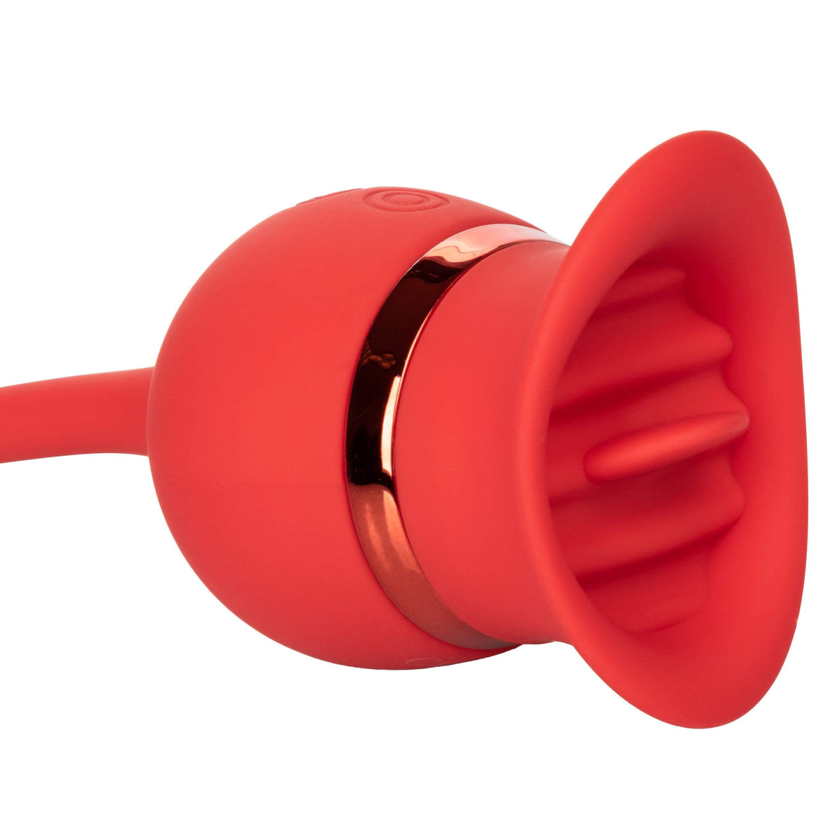 California Exotics - French Kiss Casanova Egg and Clit Massager (Red) Clit Massager (Vibration) Rechargeable 716770094797 CherryAffairs