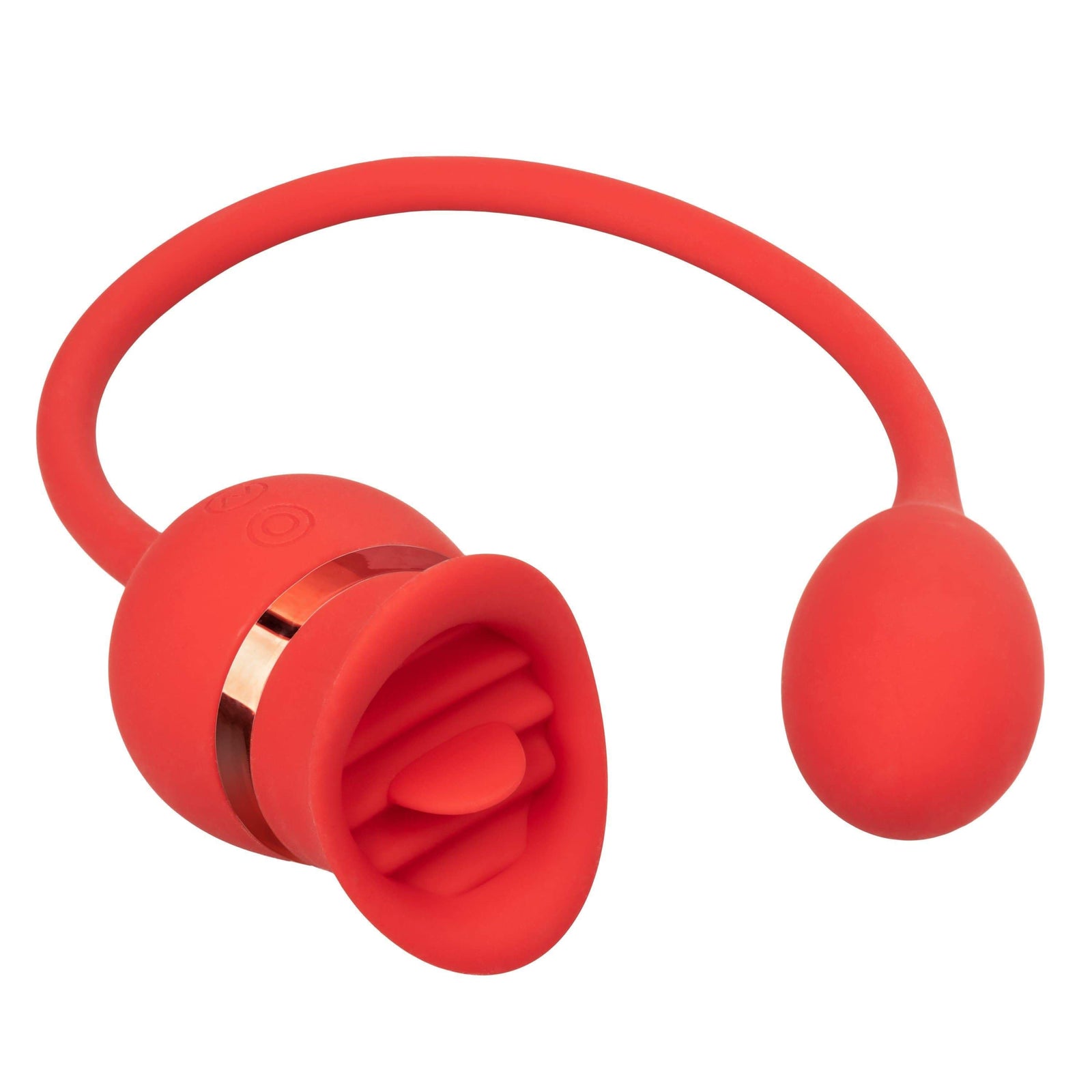 California Exotics - French Kiss Casanova Egg and Clit Massager (Red) Clit Massager (Vibration) Rechargeable 716770094797 CherryAffairs