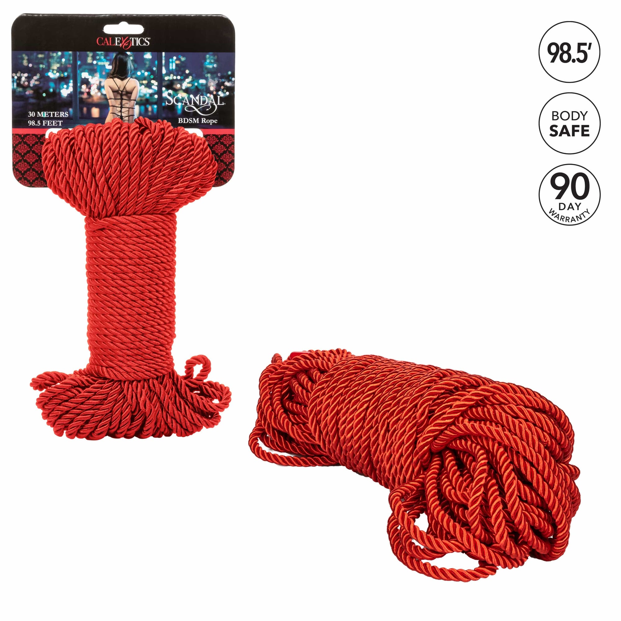 California Exotics - Scandal BDSM Rope 30m (Red) Rope 620083035 CherryAffairs