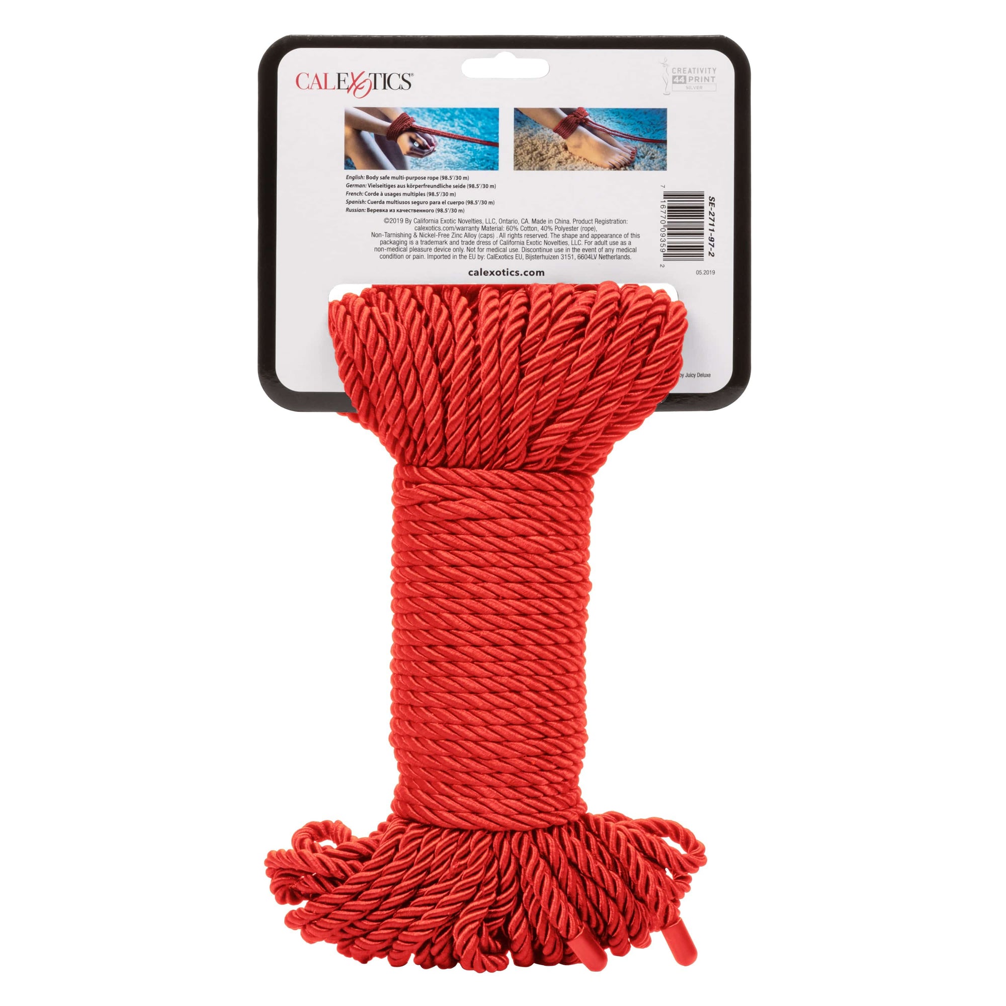 California Exotics - Scandal BDSM Rope 30m (Red) Rope 620083035 CherryAffairs