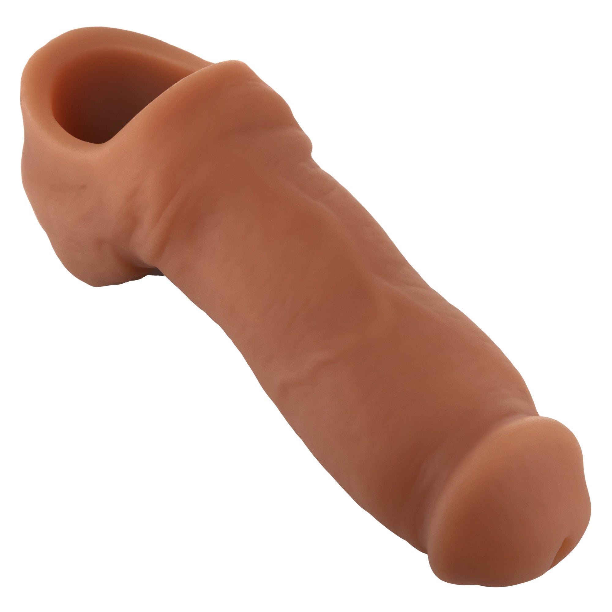 California Exotics - Packer Gear Ultra Soft Silicone STP Hollow Dildo 5" (Brown) Cock Sleeves (Non Vibration) 716770095206 CherryAffairs