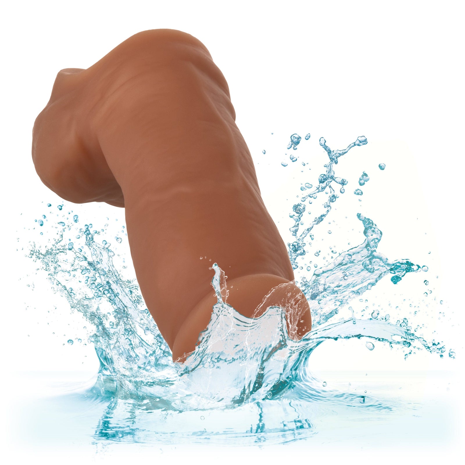 California Exotics - Packer Gear Ultra Soft Silicone STP Hollow Dildo 5" (Brown) Cock Sleeves (Non Vibration) 620081802 CherryAffairs