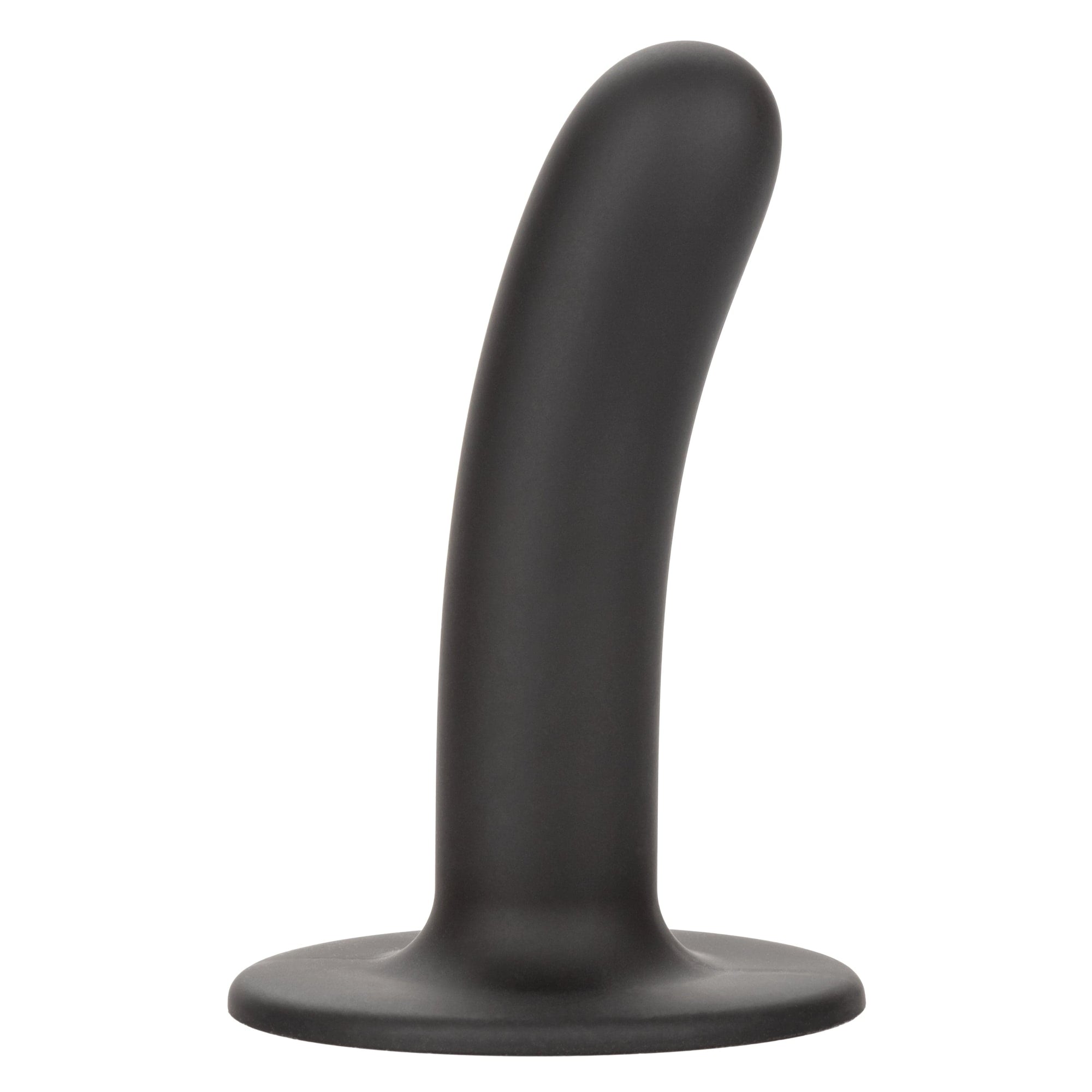 California Exotics - Boundless Smooth Pegging Probe Strap on Dildo 4.75" (Black) Non Realistic Dildo with suction cup (Non Vibration) 716770096111 CherryAffairs