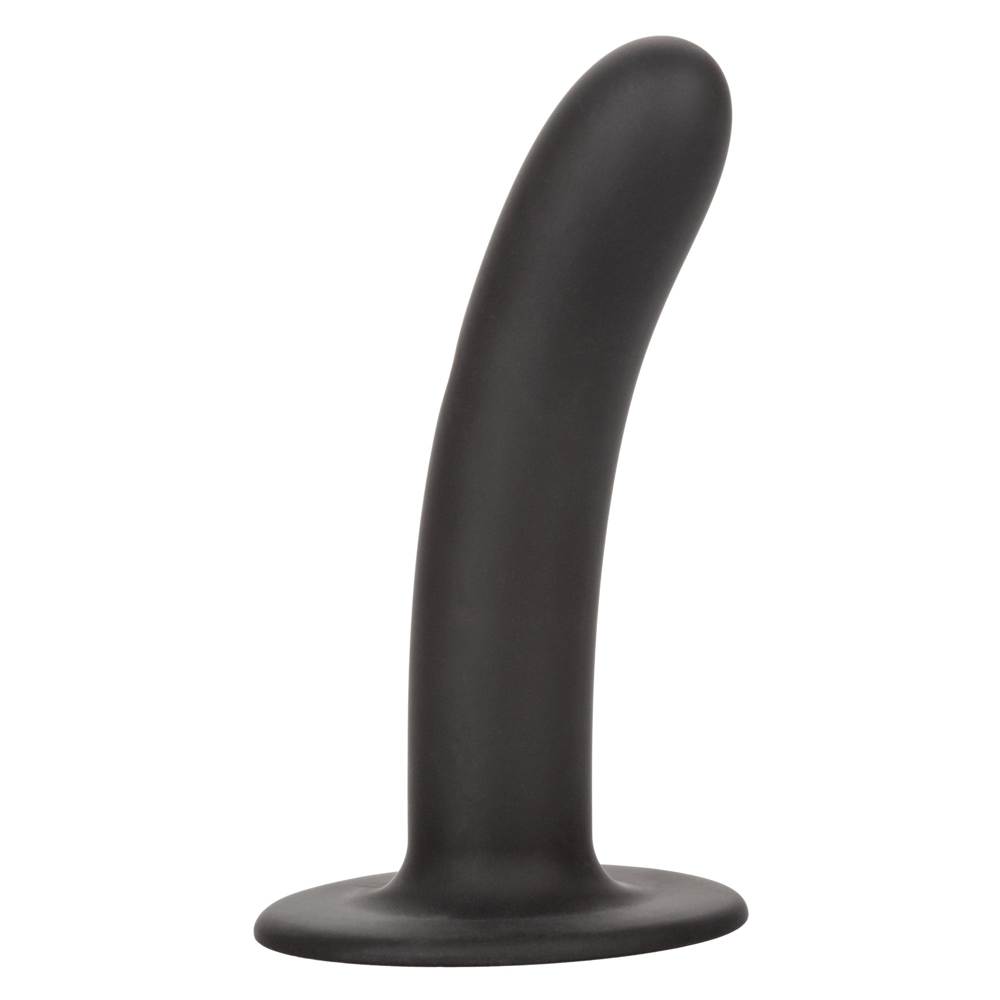 California Exotics - Boundless Smooth Pegging Probe Strap on Dildo 6" (Black) Non Realistic Dildo with suction cup (Non Vibration) 716770096135 CherryAffairs