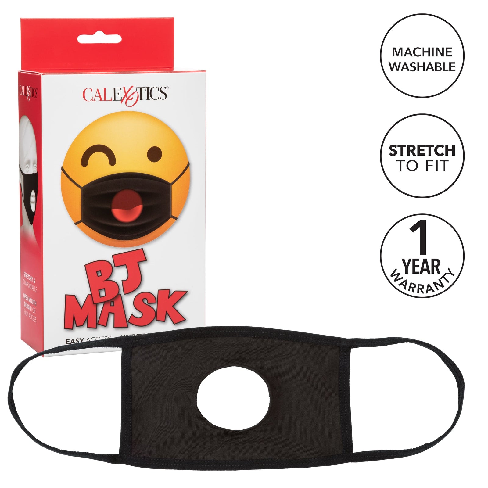 California Exotics - BJ Blowjob Mask Costume Accessory O/S (Black) Clothing Accessories 716770096173 CherryAffairs