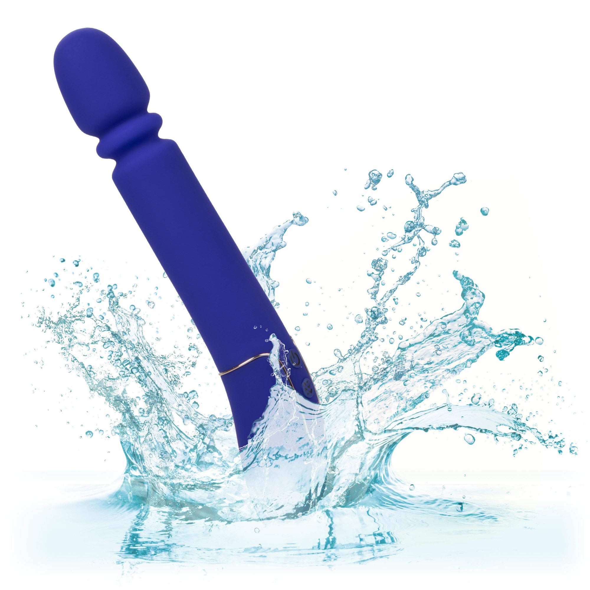 California Exotics - Shameless Slim Thumper Wand Massager (Purple) Wand Massagers (Vibration) Rechargeable 716770096777 CherryAffairs