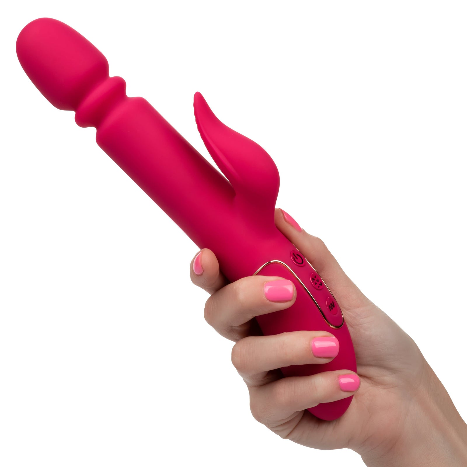 California Exotics - Shameless Slim Charmer Rabbit Vibrator (Pink) Rabbit Dildo (Vibration) Rechargeable 716770096784 CherryAffairs