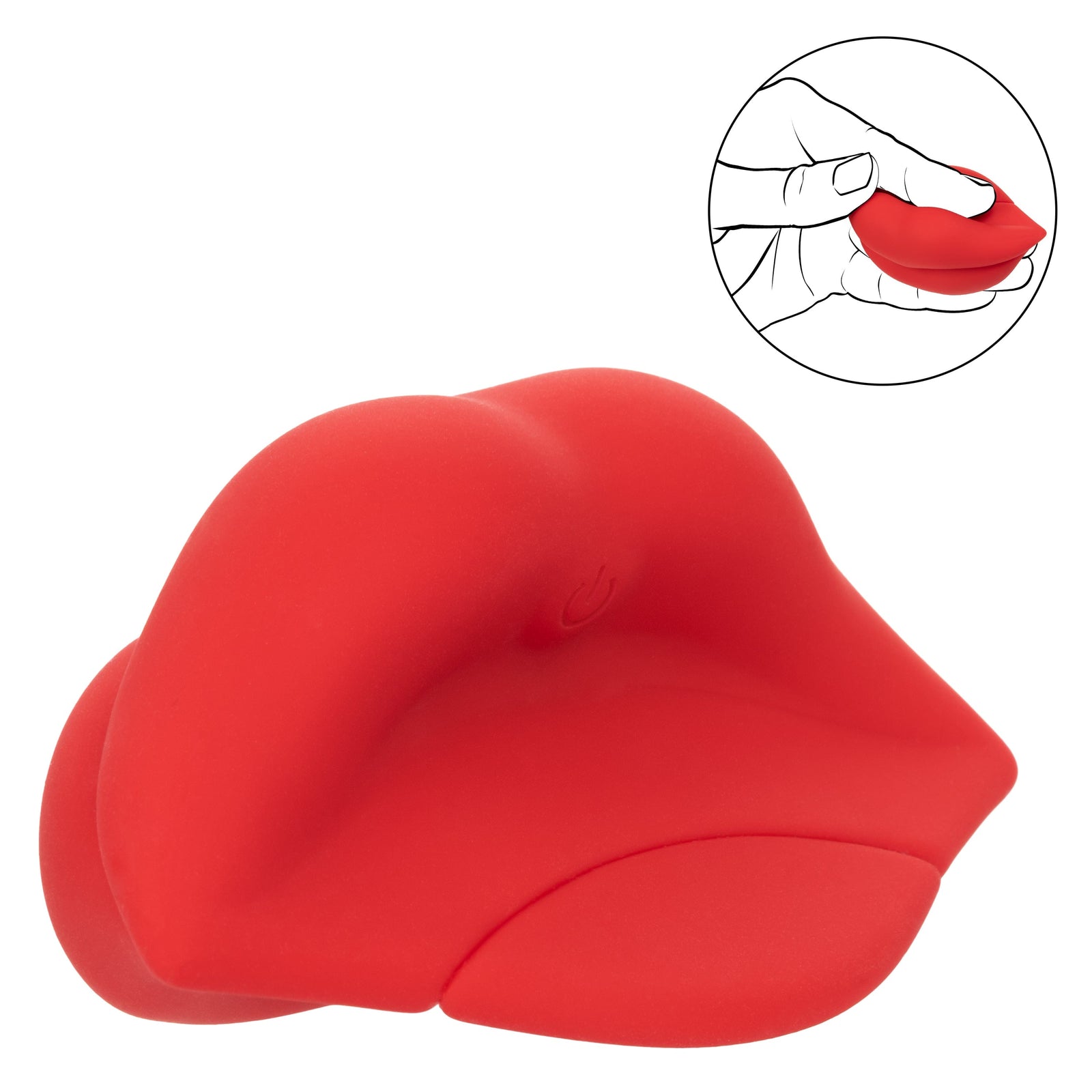 California Exotics - Naughty Bits Muah Discreet Mini Vibrator (Red) Discreet Toys 716770096821 CherryAffairs