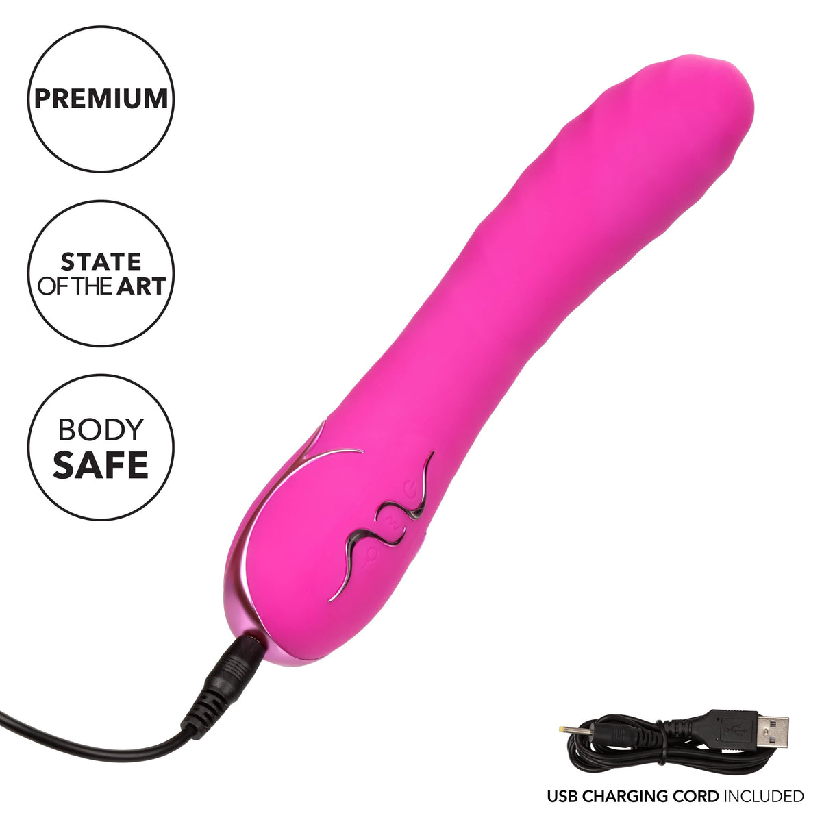 California Exotics - Insatiable G Inflatable G Spot Vibrator (Pink) G Spot Dildo (Vibration) Rechargeable 716770097132 CherryAffairs