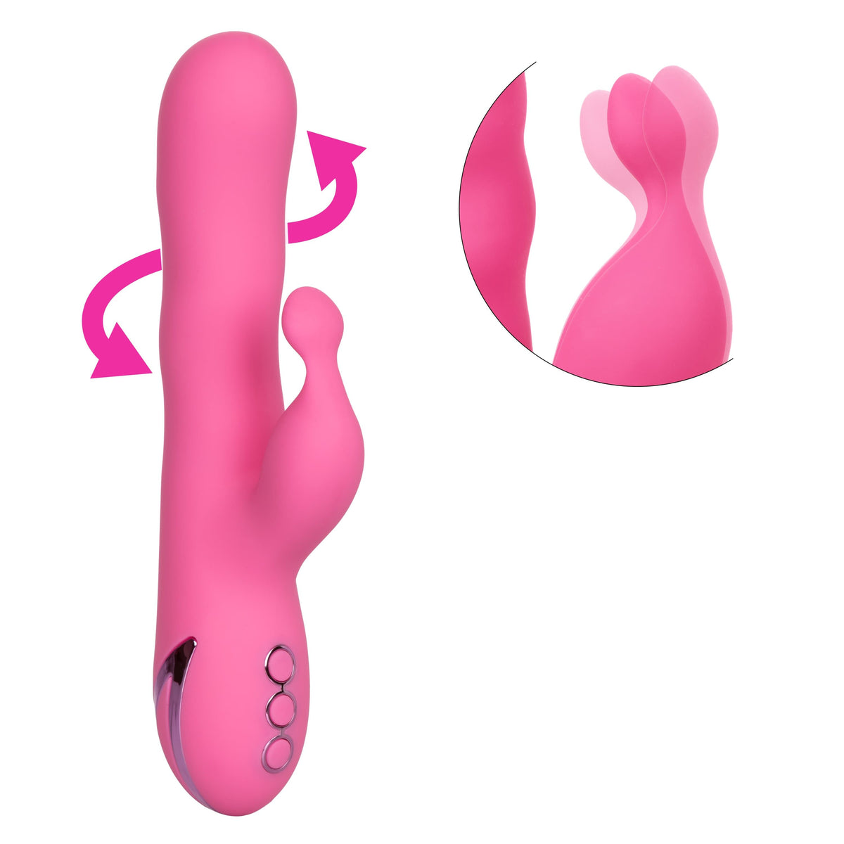 California Exotics - California Dreaming Santa Barbara Surfer Rabbit Vibrator (Pink) Rabbit Dildo (Vibration) Rechargeable 716770097903 CherryAffairs