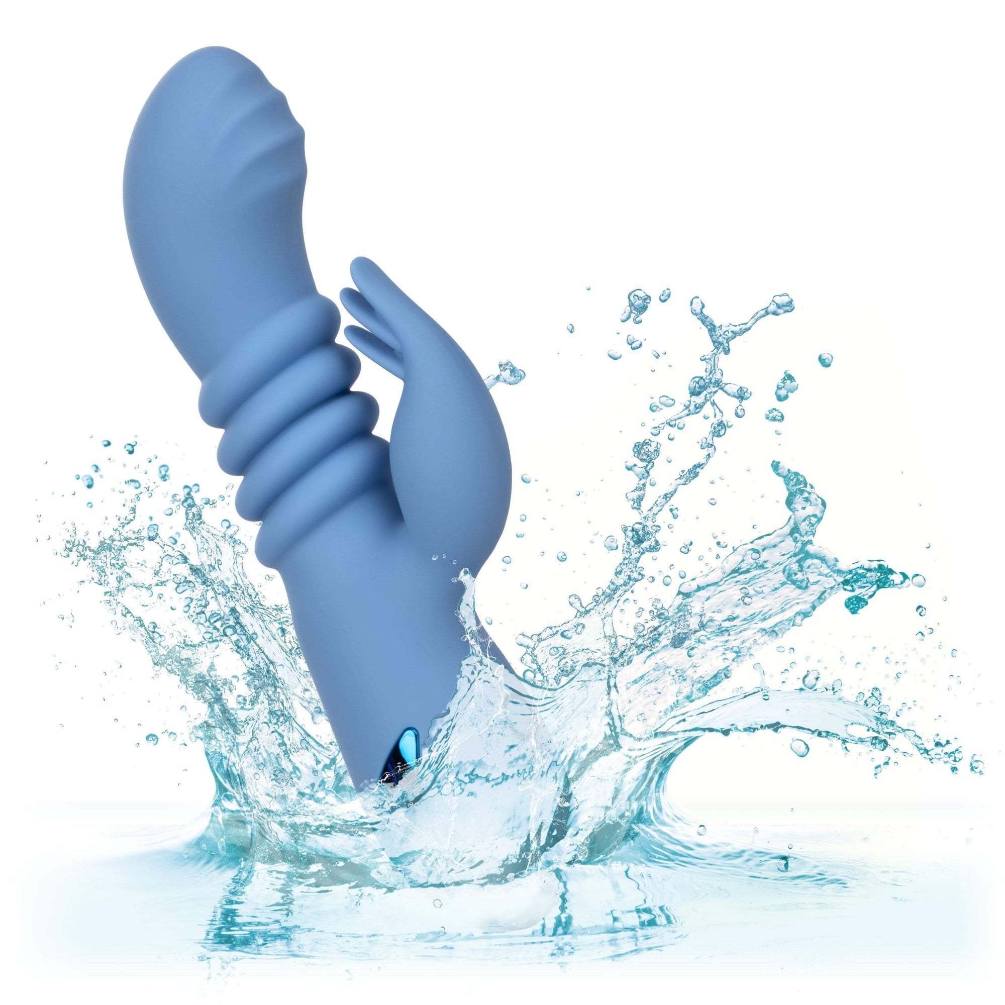California Exotics - California Dreaming Santa Cruz 'Coaster Rabbit Vibrator (Blue) Rabbit Dildo (Vibration) Rechargeable 716770097910 CherryAffairs