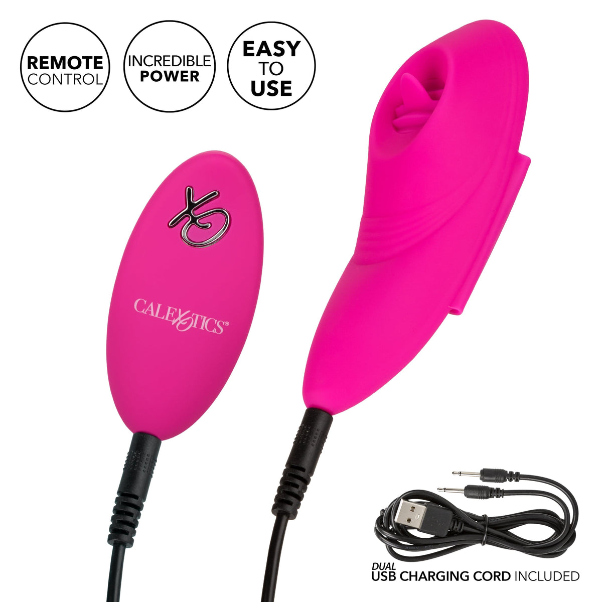 California Exotics - Lock N Play Remote Flicker Panty Teaser Vibrator (Pink) Panties Massager Remote Control (Vibration) Rechargeable 716770100849 CherryAffairs