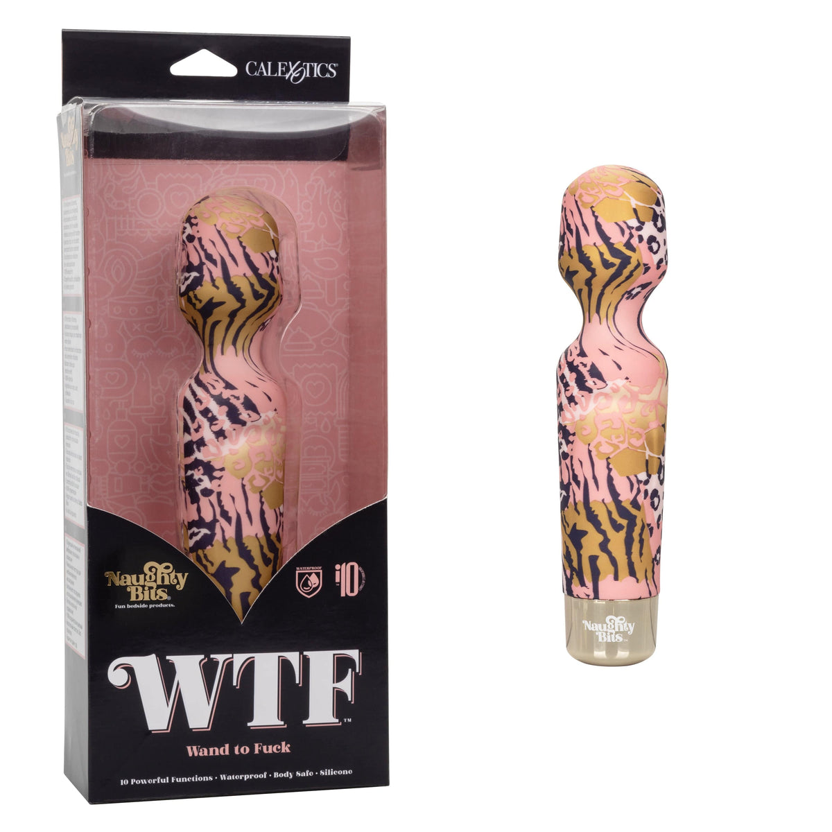 California Exotics - Naughty Bits WTF Wand To Fuck Wand Massager (Multi Colour) Wand Massagers (Vibration) Non Rechargeable 716770101518 CherryAffairs