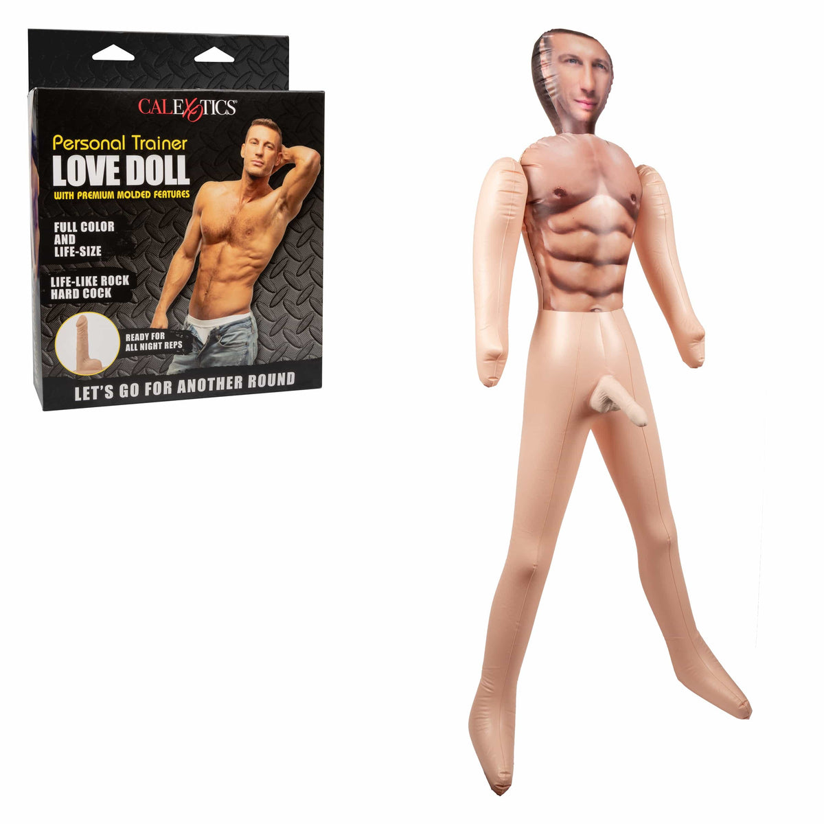 California Exotics - Personal Trainer Inflatable Love Doll Masturbator Dildo 5.5" (Beige) Doll 716770101662 CherryAffairs