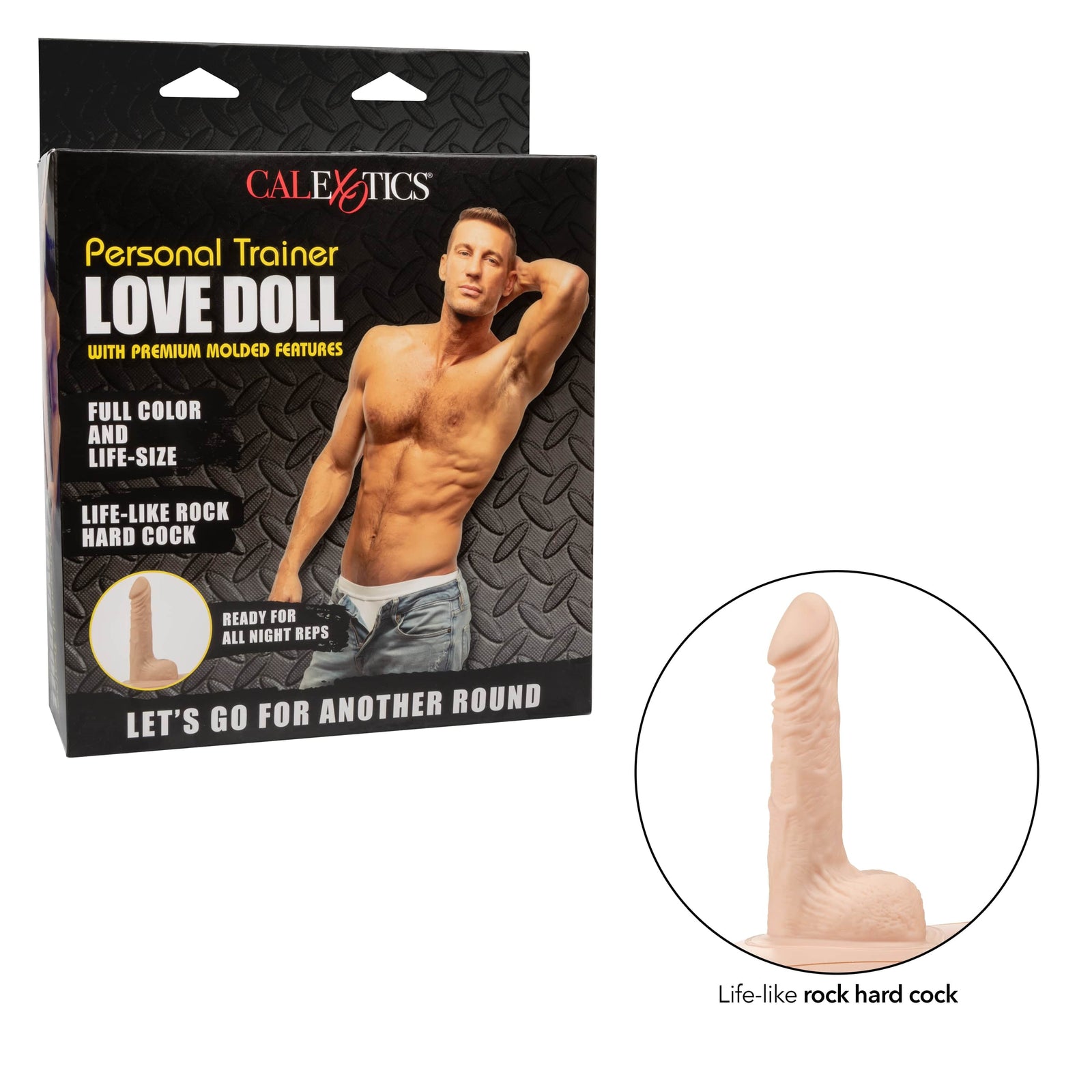 California Exotics - Personal Trainer Inflatable Love Doll Masturbator Dildo 5.5" (Beige) Doll 716770101662 CherryAffairs