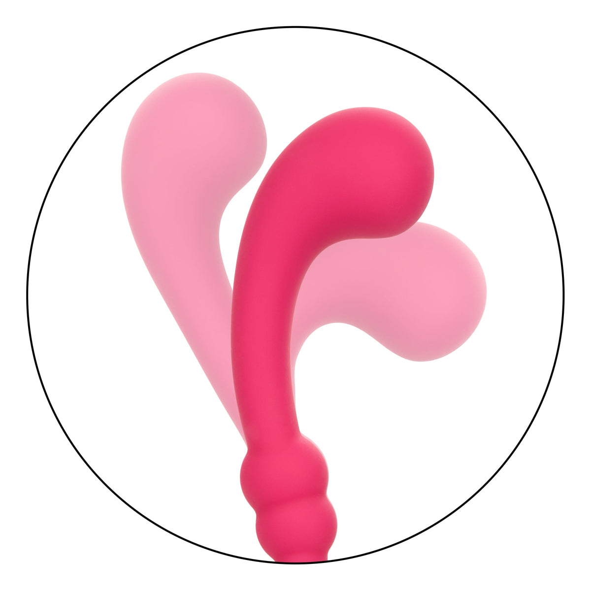 California Exotics - Pretty Little Wands Curvy Flexible G Spot Vibrator (Pink) G Spot Dildo (Vibration) Rechargeable 716770101785 CherryAffairs