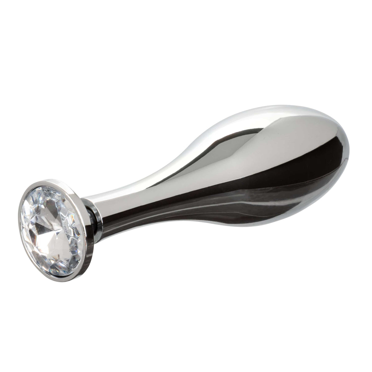 California Exotics - Star Fucker Teardrop Anal Plug with Cock Support (Silver) Anal Plug (Non Vibration) 716770102546 CherryAffairs