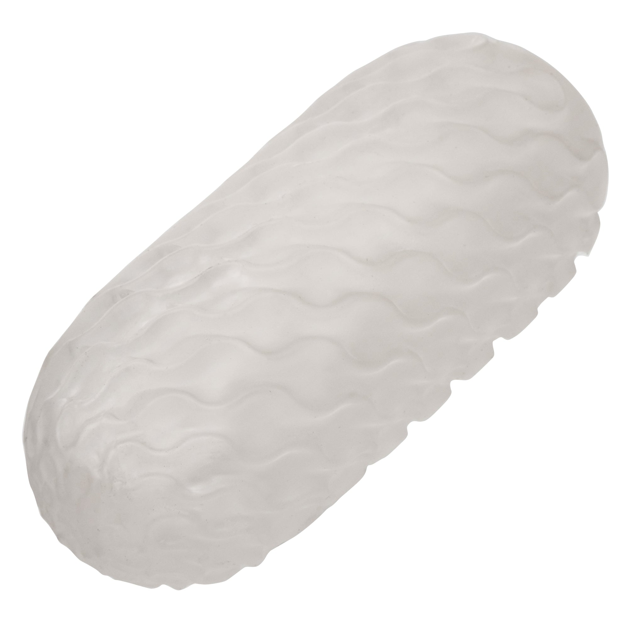 California Exotics - Boundless Reversible Ribbed Soft Stroker (White) - White - Masturbator Soft Stroker (Non Vibration)