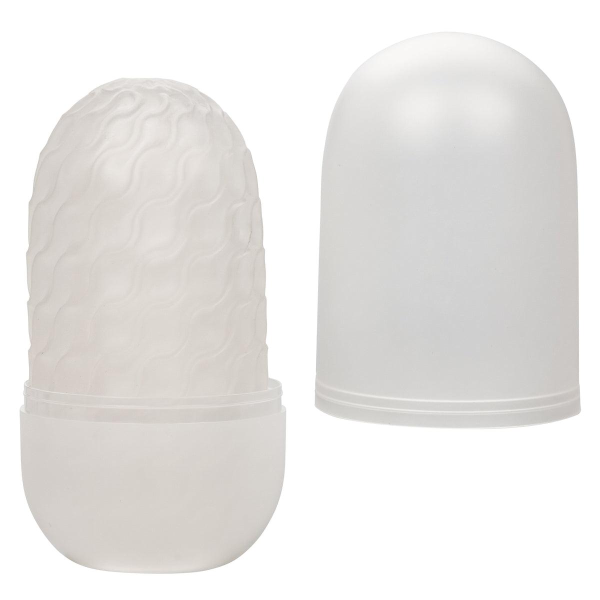 California Exotics - Boundless Reversible Ribbed Soft Stroker (White) - White - Masturbator Soft Stroker (Non Vibration)
