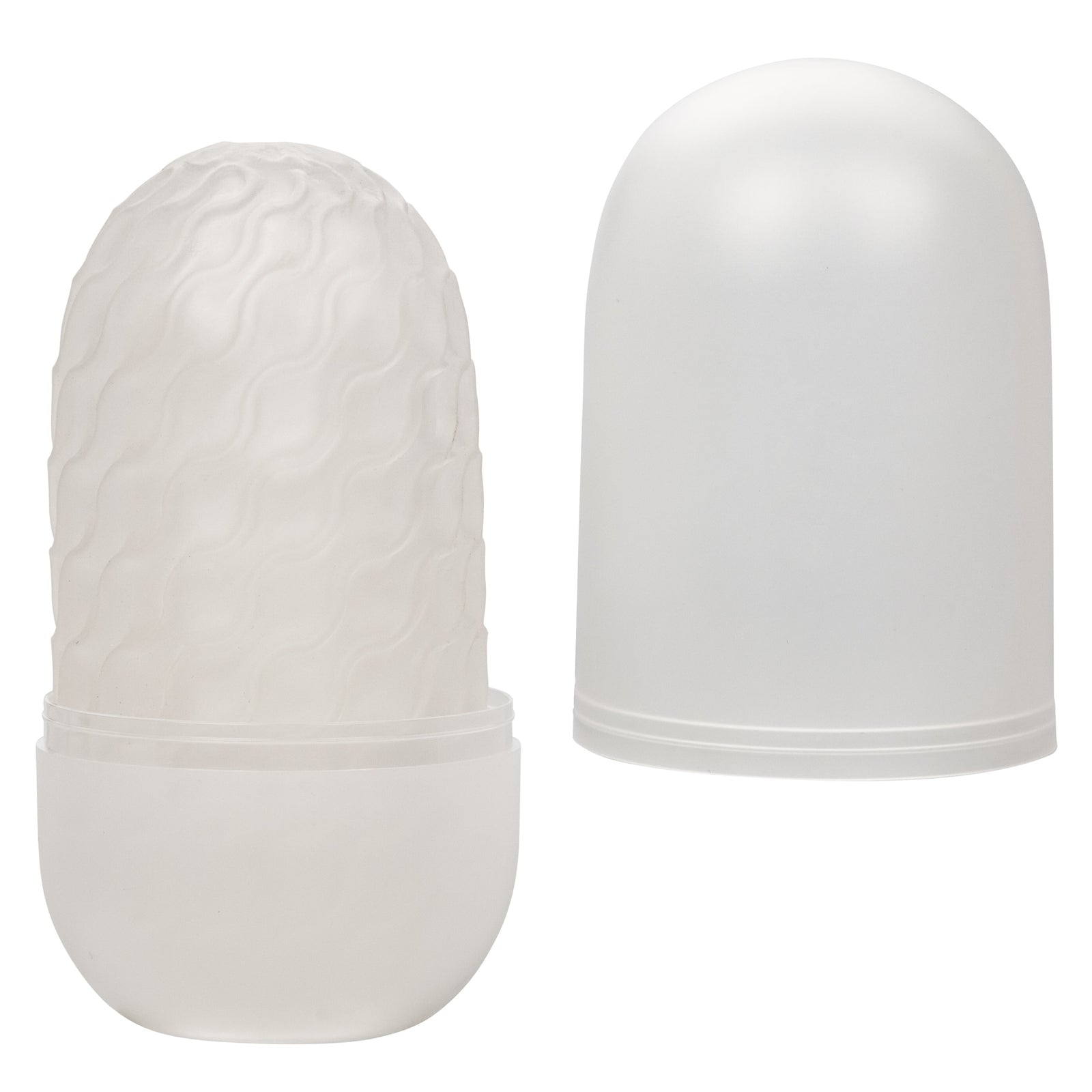 California Exotics - Boundless Reversible Ribbed Soft Stroker (White) - White - Masturbator Soft Stroker (Non Vibration)