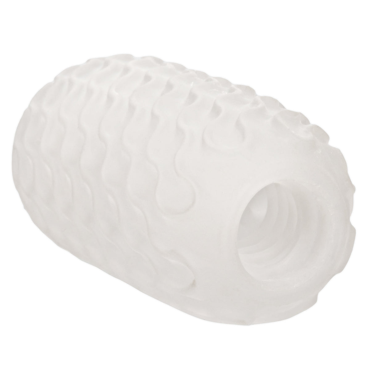 California Exotics - Boundless Reversible Ribbed Soft Stroker (White) - White - Masturbator Soft Stroker (Non Vibration)