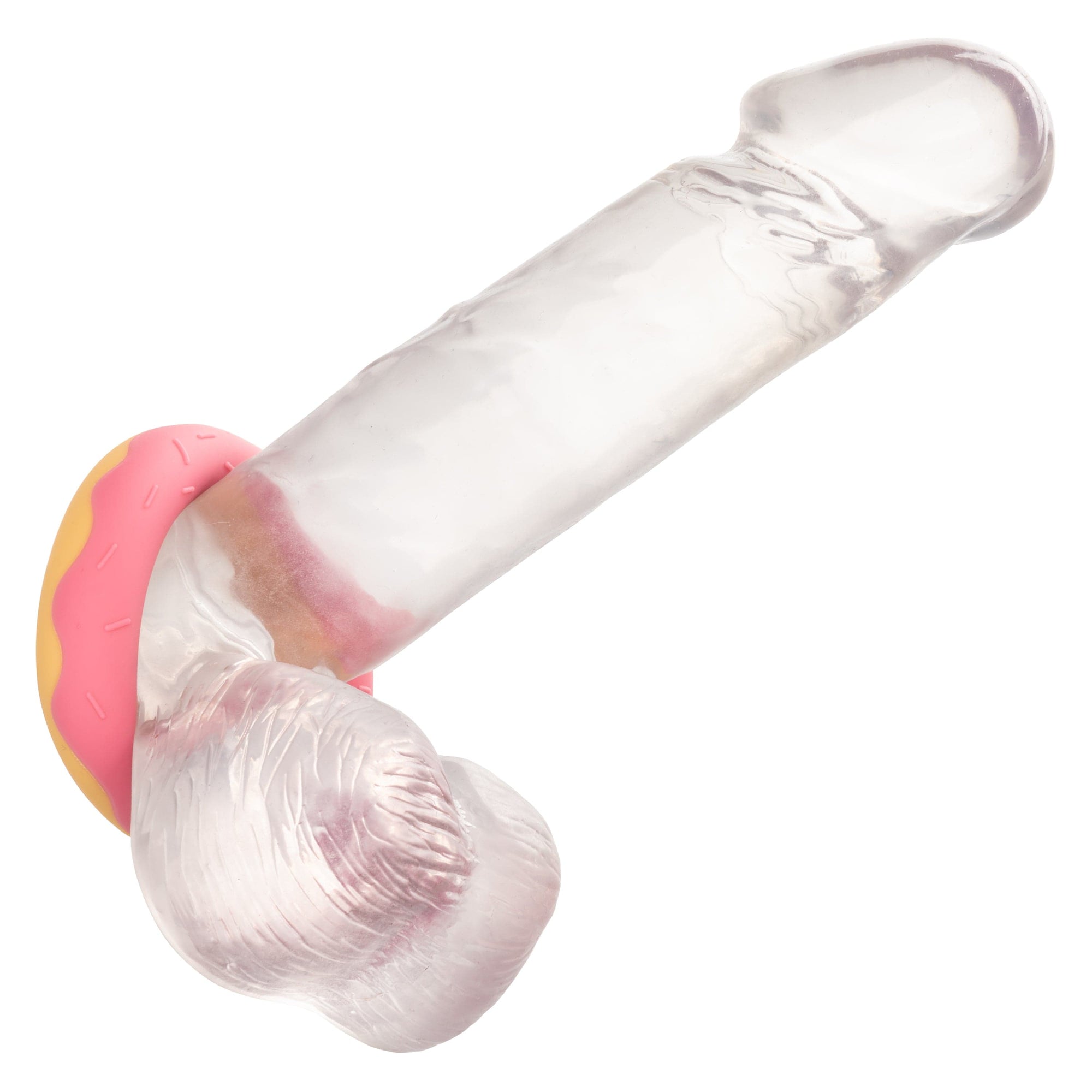 California Exotics - Naughty Bits Dickin Donuts Silicone Donut Cock Ring (Pink) Silicone Cock Ring (Non Vibration) 674675047 CherryAffairs