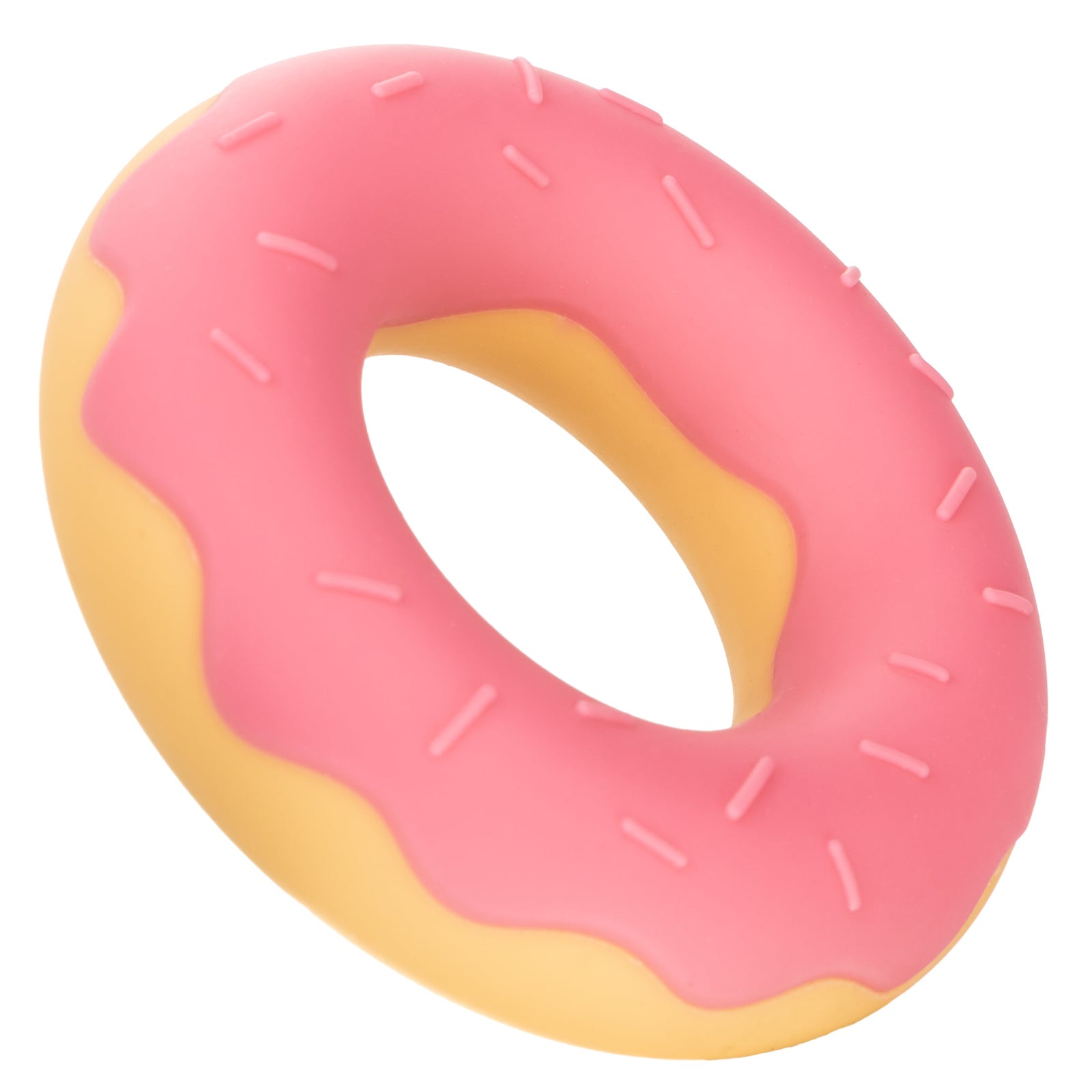 California Exotics - Naughty Bits Dickin Donuts Silicone Donut Cock Ring (Pink) - Pink - Silicone Cock Ring (Non