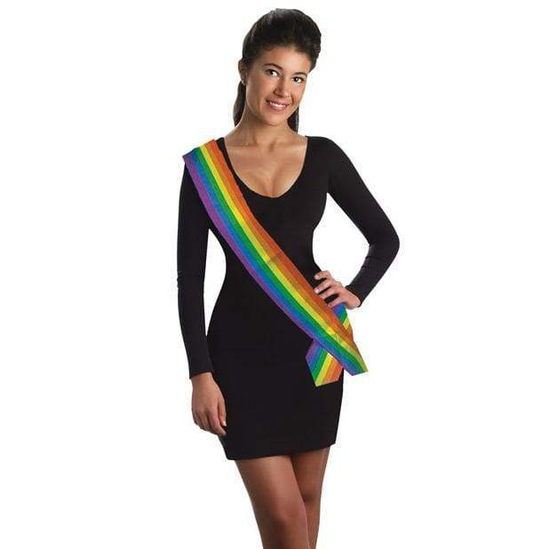 Forum Novelties - Rainbow Pride Party Fantasy Sash (Multi Colour) Party Novelties Durio Asia