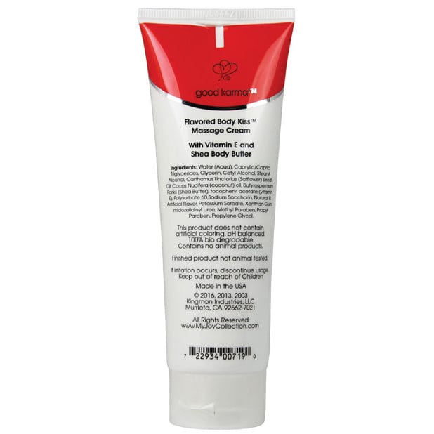 My Joy Collection - Flavored Body Kiss Massage Cream 4 oz (White Cherry) Massage Lotion 722934007190 CherryAffairs