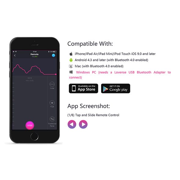 Lovense - Lush 2 App-Controlled Bullet Egg Vibrator (Pink) Wireless Remote Control Egg (Vibration) Rechargeable 728360599544 CherryAffairs