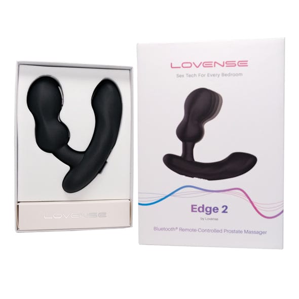 Lovense - Edge 2 App-Controlled Prostate Massager (Black) Prostate Massager (Vibration) Rechargeable 728360599780 CherryAffairs