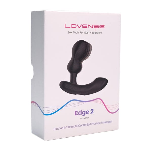 Lovense - Edge 2 App-Controlled Prostate Massager (Black) Prostate Massager (Vibration) Rechargeable 728360599780 CherryAffairs