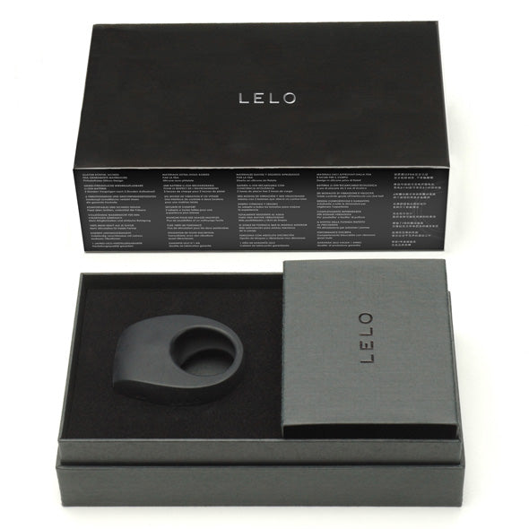 LELO - Tor 2 Vibrating Cock Ring (Black) - Black - Silicone Cock Ring (Vibration) Rechargeable