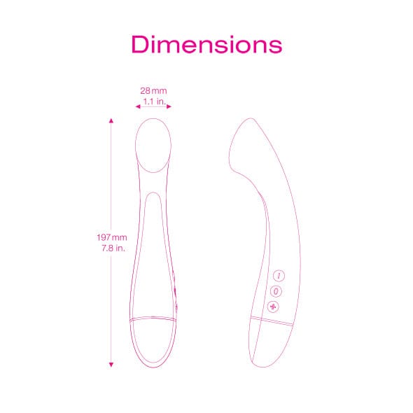 Intimina - Celesse Personal Massager G Spot Vibrator (Pink) G Spot Dildo (Vibration) Non Rechargeable CherryAffairs