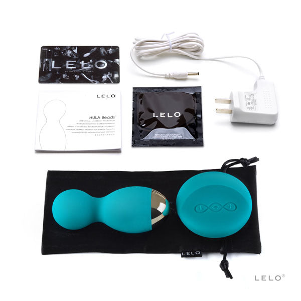 LELO - Hula Beads Kegel Balls (Ocean Blue) - LL1033 / Jade - Kegel Balls (Vibration) Rechargeable