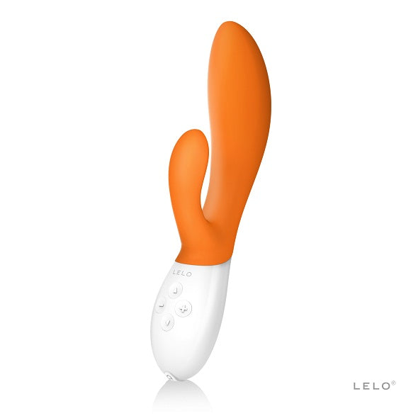 LELO - Ina 2 Rabbit Vibrator (Orange) - Rabbit Dildo (Vibration) Rechargeable