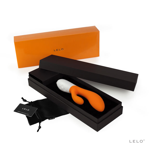 LELO - Ina 2 Rabbit Vibrator (Orange) - Rabbit Dildo (Vibration) Rechargeable