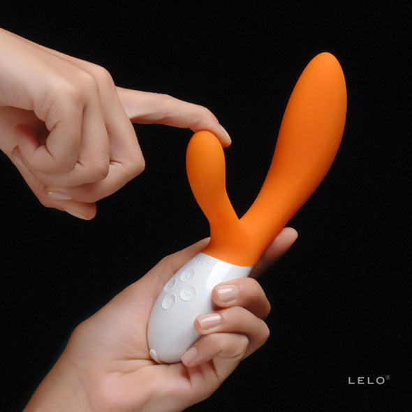 LELO - Ina 2 Rabbit Vibrator (Orange) - Rabbit Dildo (Vibration) Rechargeable