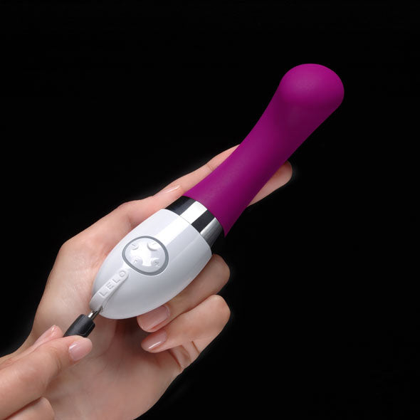LELO - Gigi 2 G-Spot Vibrator (Deep Rose) - LL1024 / Purple - G Spot Dildo (Vibration) Rechargeable