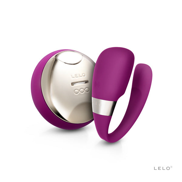 LELO - Tiani 3 Remote Control Couple’s Massager (Deep Rose) - LL1032 / Purple - Remote Control Couple’s Massager