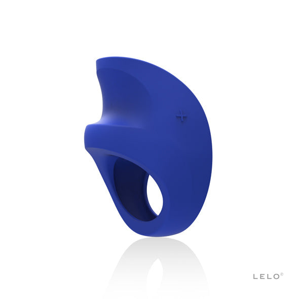 LELO - Pino Vibrating Cock Ring with Cufflinks and Clip (Blue) - Silicone Cock Ring (Vibration) Rechargeable