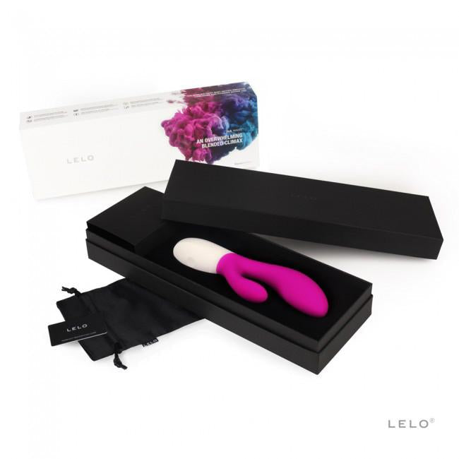 LELO - Ina Wave Rabbit Vibrator (Cerise) - PleasureHobby