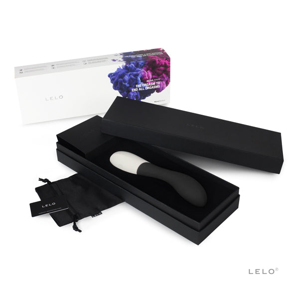 LELO - Mona Wave G-Spot Vibrator (Black) - G Spot Dildo (Vibration) Rechargeable