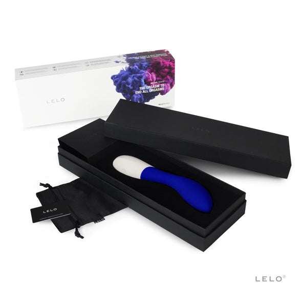 LELO - Mona Wave G-Spot Vibrator (Midnight Blue) - G Spot Dildo (Vibration) Rechargeable